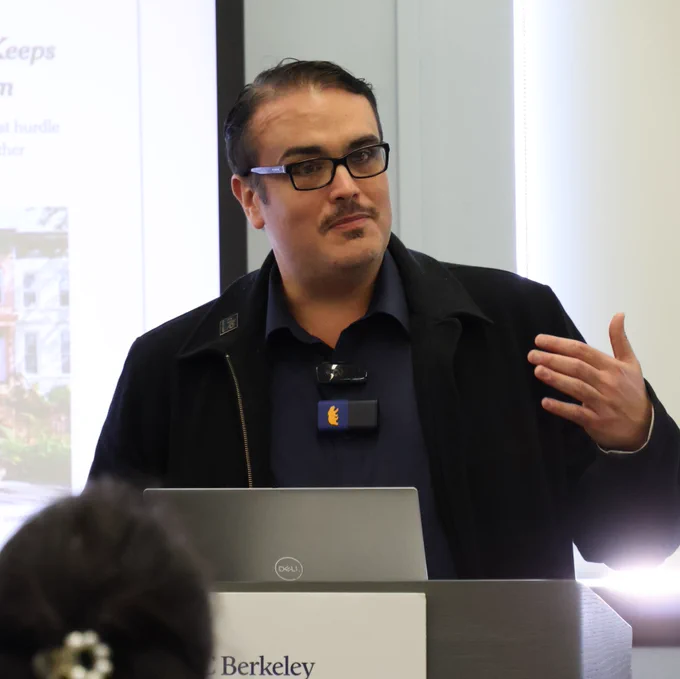 Michael Montilla presents his researrch