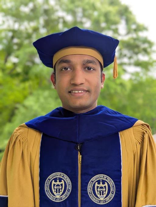 Agam Shah is a new PhD in Machine Learning graduate from Georgia Tech. 
