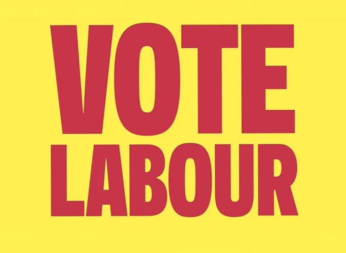 Vote Labour sign