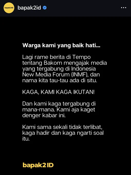 Foto: IG/bapak2id