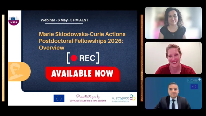 Recording Available: Marie Sklodowska-Curie Actions Postdoctoral Fellowships 2026 Introductory Webinar