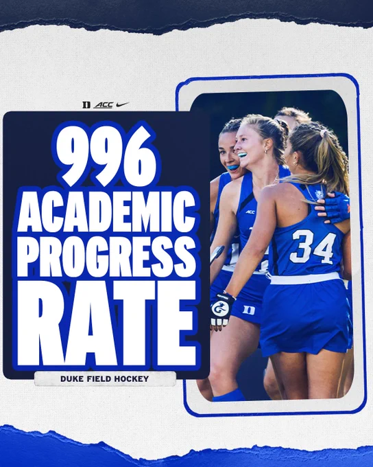 996 Academic Progress Rate for Duke Field Hockey