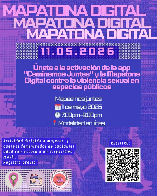 #México |

👩🏽‍💻🗺️ ¿Cómo mapear datos para combatir la #violenciasexual en espacios públicos?

📍 ¡Averígualo en la Mapatona Digital de Morras Socioterritoriales (@morrassocio)! 📍

✊🔥 ¡Descubre por qué mapear fortalece el cuidado colectivo y la resistencia!

🗓️ 11/05/26 | 🕖 7 p.m. 
Regístrate ➡️ http://bit.ly/M4P4T0N4D1G1T4LMX