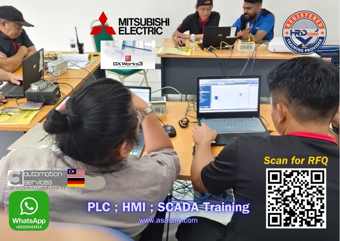3-day #PLCTraining #KotaKinabalu #Sabah — #FX5U #MitsubishiPLC   #HMI #Weintek. #GXWorks3 #LadderLogic #HandsOn #Troubleshooting #RD #Automation #Industry40 #CorporateTraining 📲 60102443914 asasmy.com/request-quotation