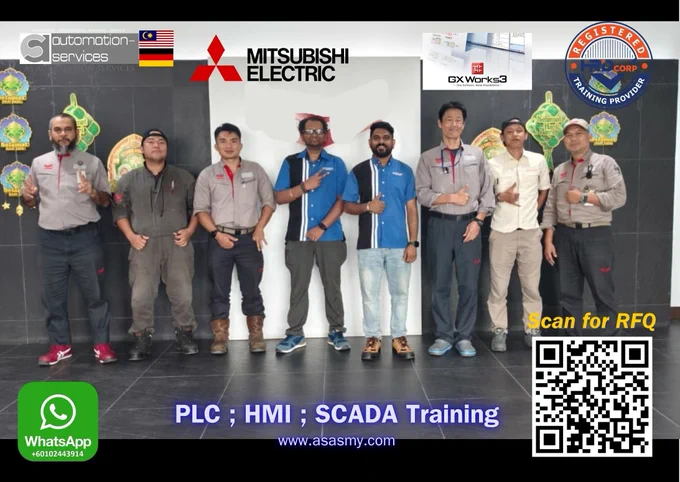 R&D team #Sabah completed #MitsubishiPLC #FX5U #HMI #training! #GXWorks3 #LadderLogic #Weintek #HandsOn #Debugging #Automation #KotaKinabalu #Industry40 #PLCTraining #CorporateTraining 📲 60102443914 asasmy.com/request-quotation