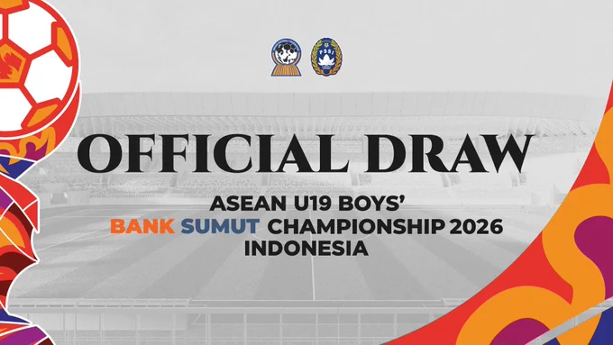 Infografis official draw ASEAN U19 Boys’ Championship 2026