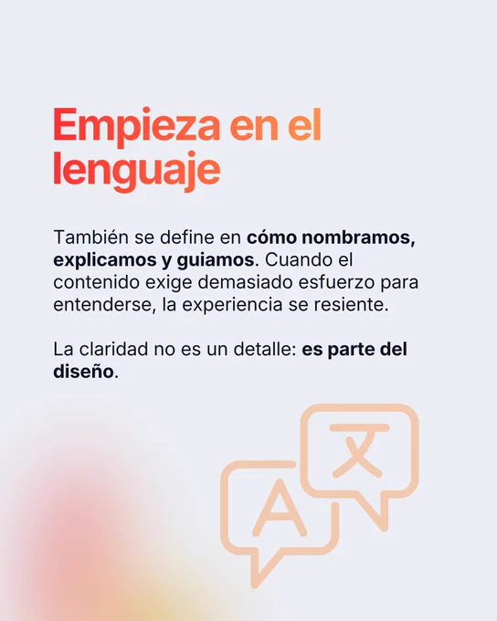 La accesibilidad empieza en el lenguaje: cómo nombramos, explicamos y guiamos.