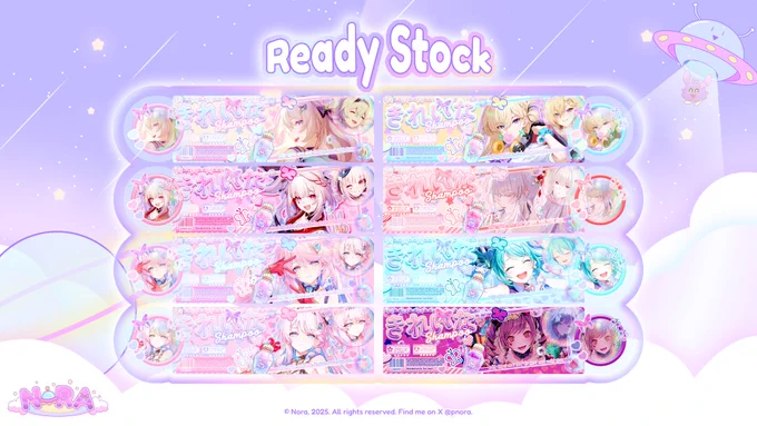 KIRI
9. Firefly
10. Sparxie
11. Denia A
12. Denia B

KANAN
13. Lynae
14. Hiyuki
15. Miku
16. Ena