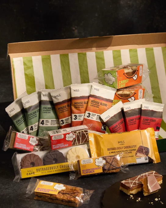  M&S coffee and cake treats letterbox hamper
