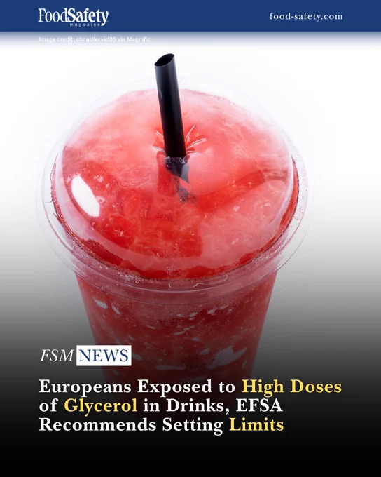 Europeans Exposed to High Doses of Glycerol in Drinks, EFSA Recommends Setting Limits