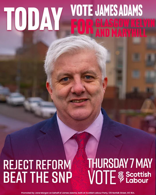 James Adams - Reject Reform, Beat The SNP, Vote Scottish Labour