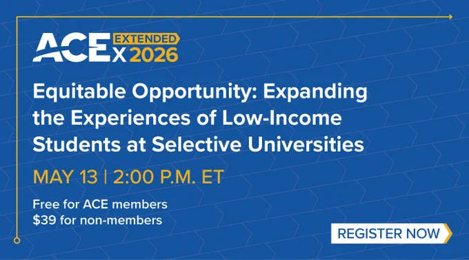 ACExtended branding with text information about the next webinar on May 13.