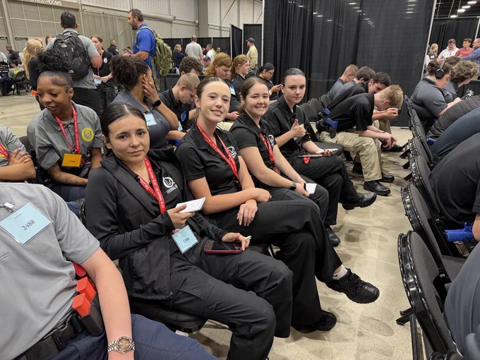 Congratulations to our amazing students who recently represented CKTC at the SkillsUSA competitions! 🔥⚖️  Shaylynn McClure, Adriana Cisneros, Abby Bowlin, and Layla Graf competed in the Criminal Justice competition, showcasing their knowledge, professionalism, and dedication to the field. 🚔👮‍♀️  Victoria Nygaard, Jaylyn Littleghost, and Kaylee Copeland also did an outstanding job competing in the Crime Scene Investigation competition, demonstrating impressive teamwork and investigative skills. 🔎🕵️‍♀️  We are incredibly proud of each of these students for representing CKTC with excellence at SkillsUSA! 💙💛