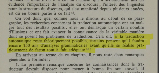 Extrait de Jean-Claude Margot, Traduire sans trahir : la théorie de la traduction et son application aux textes bibliques, préface de Georges Mounin, Lausanne : L’Âge d’Homme, 1979, pp. 120–125 (§ 4).