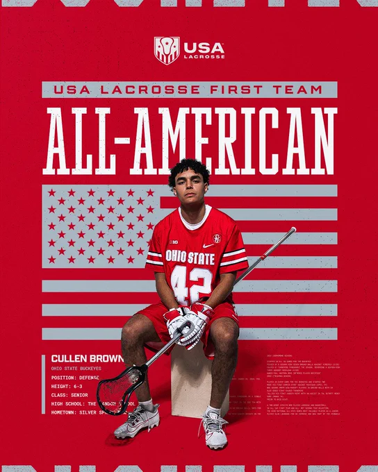 USA Lacrosse First Team All-American - Cullen Brown