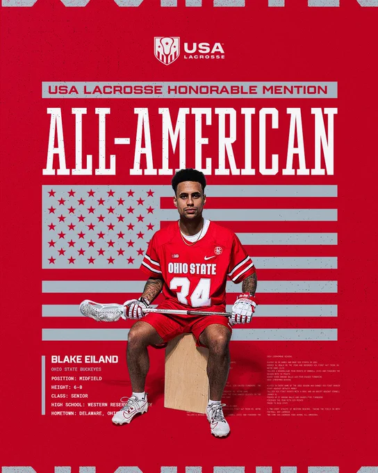 USA Lacrosse HM All-American - Blake Eiland