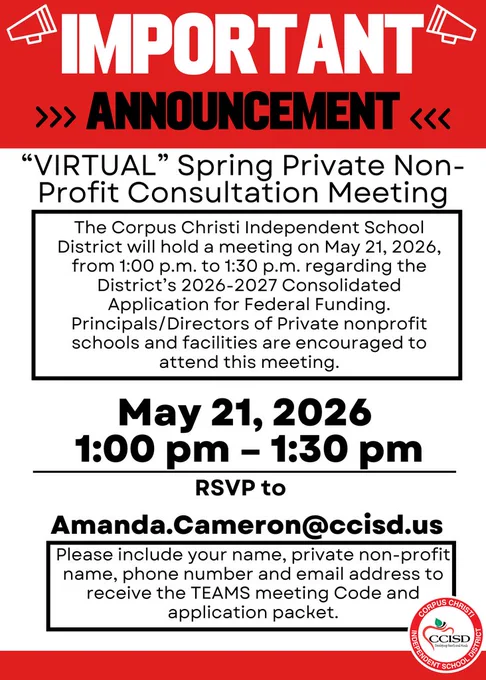 Spring Private non profit consultation meeting.