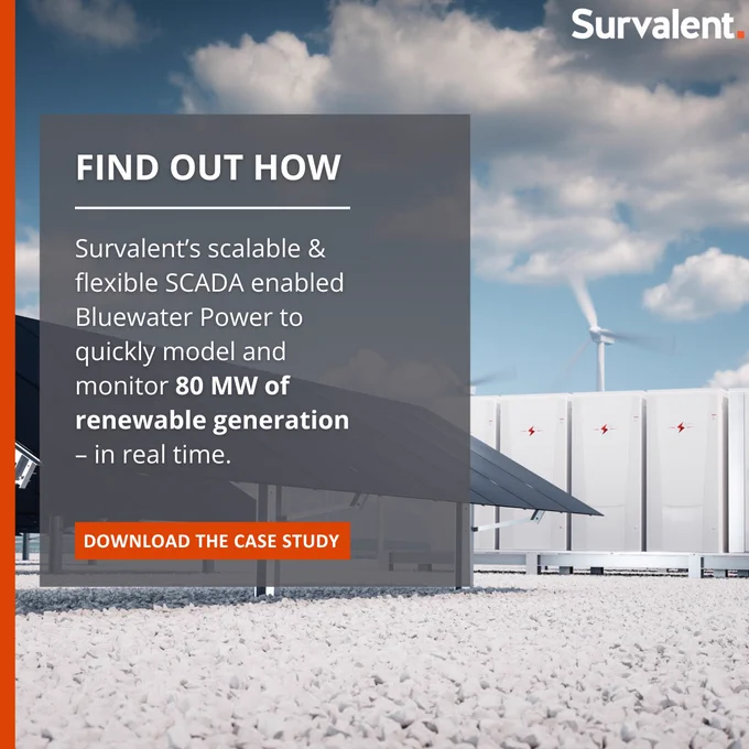 Find Out How

Survalent’s scalable & flexible SCADA enabled Bluewater Power to quickly model and monitor 80 MW of renewable generation – in real time.

Download the case study