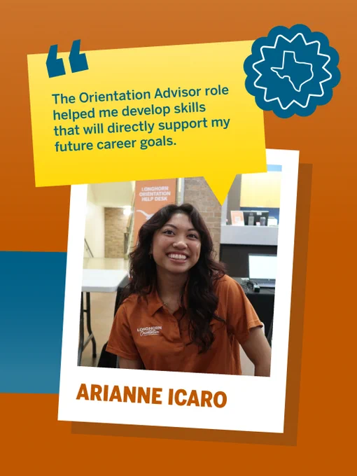 Their leadership and dedication have made a meaningful impact on the UT Austin community. 

Join us in congratulating our 2026 recipients: Leslie Montalvo, Daniel Medina, Adrita Rahman, Arianne Icaro, and Olivia Cantu! 🤘🧡