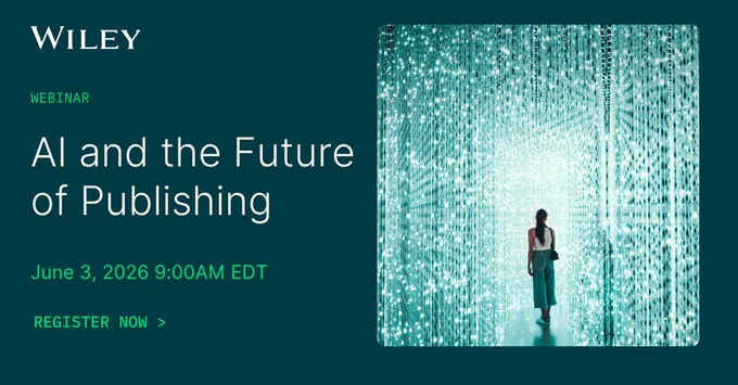 Woman walking through a glowing tunnel of digital data streams symbolizing AI in publishing.

Webinar: 

"AI and the Future of Publishing"

June 3, 2026 9:00AM EDT

Register now