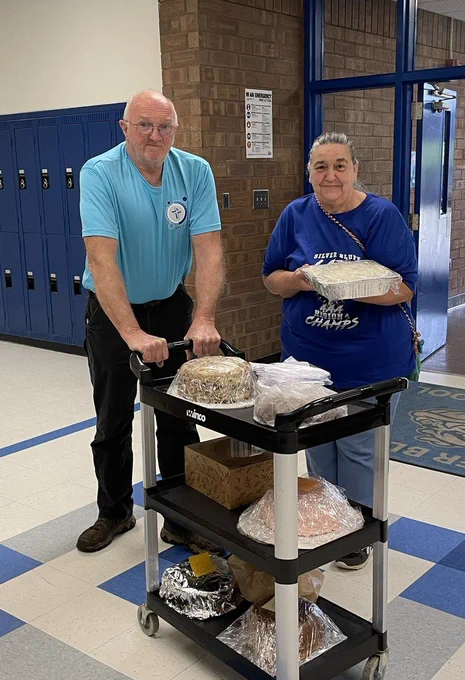 Matlock Baptist Church dropping off desserts