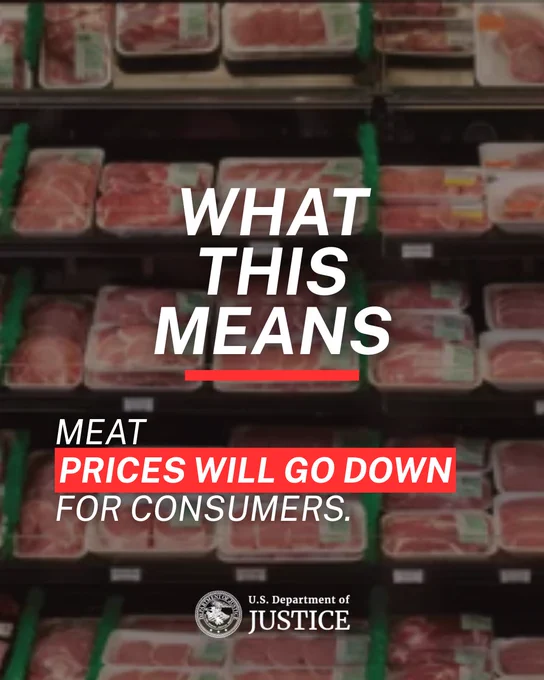 What this means: Meat prices will go down for consumers