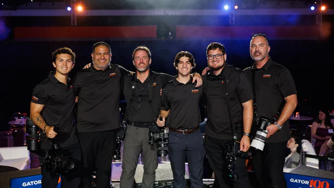Photo of photographers and videographers in good lighting
