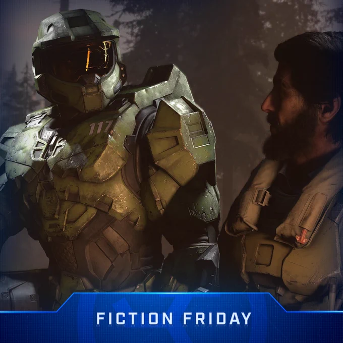 The Master Chief consoles Fernando Esparza after losses in the war against the Banished.