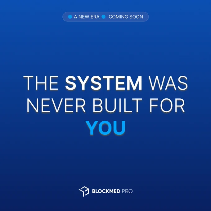 What if the biggest problem in healthcare isn’t the doctors but the system itself?

The healthcare system was never truly designed around patients.
Too often, people are forced to repeat their medical history, navigate disconnected systems, wait endlessly for access, and struggle to stay in control of their own health information.

At BlockMed Pro, we believe healthcare should work differently.
We envision a future where patients have secure access to their health data, where care is connected instead of fragmented, and where technology empowers people rather than creating more barriers.

This is more than innovation.
It’s a shift toward healthcare that is transparent, accessible, patient-first, and built for the modern world.

A new era is coming soon.

