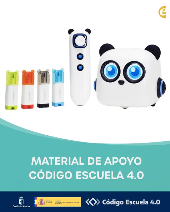 Disponible el material de apoyo de #C\u00F3digoEscuela40 en Castilla-La Mancha.