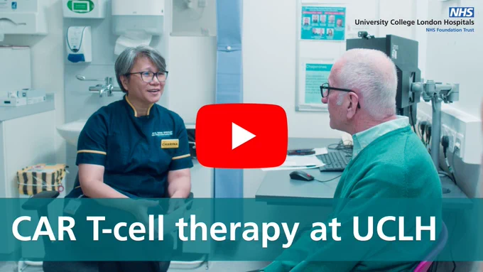 Watch our latest video on CAR T-cell therapy at UCLH