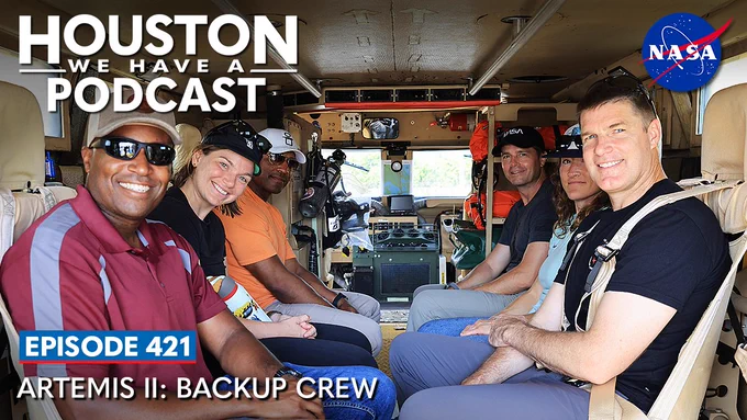 On this week’s #HWHAP, Artemis II backup crew members NASA astronaut Andre Douglas and CSA astronaut Jenni Gibbons reflect on what it was like to train alongside the prime crew, support the mission every step of the way, and look back now that the journey around the Moon is complete.  Credit: NASA