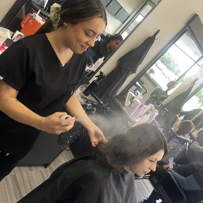 cosmo student styling hair