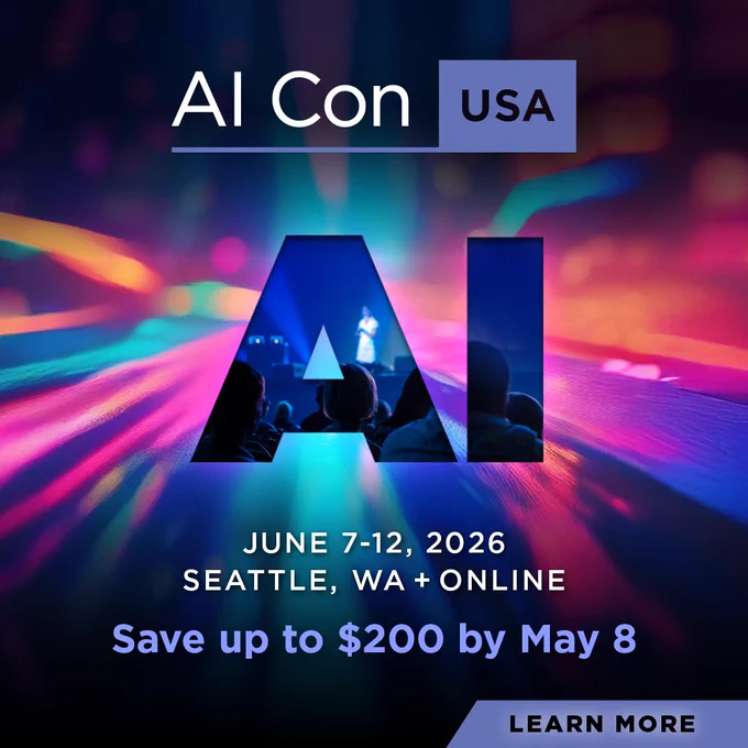 Early Bird ends today at AI Con USA