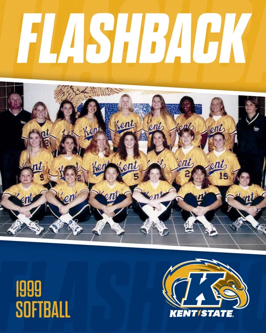 1999 Kent State softball team group photo.