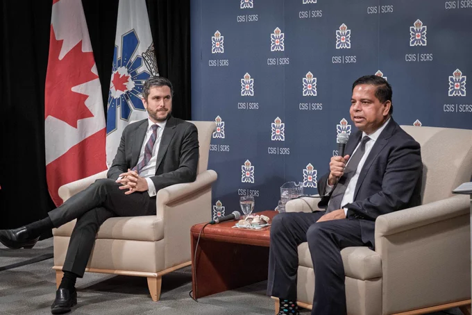 The Director of CSIS, Dan Rogers, along side with the Public Safety Minister, Gary Anandasangaree.