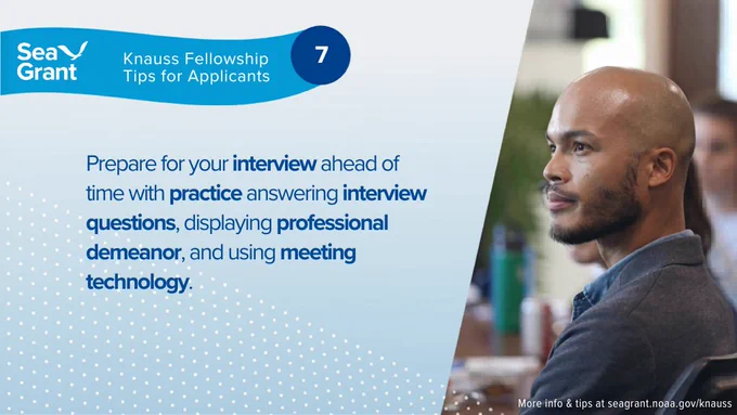 Sea Grant Knauss Marine Policy Fellowship tip card