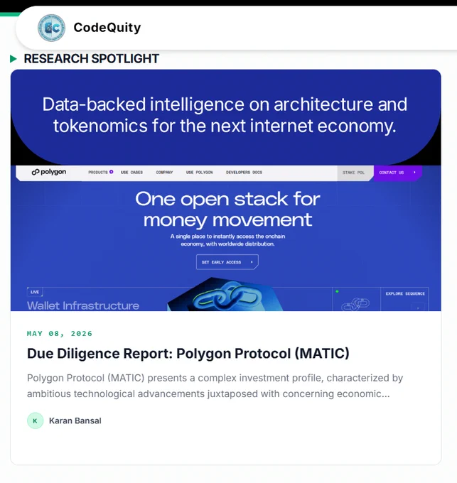 Polygon Protocol (MATIC) presents a complex investment profile, characterized by ambitious technological advancements juxtaposed with concerning economic performance indicators in Q1 2026.