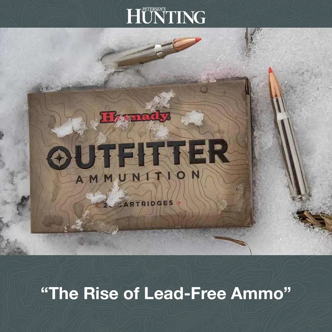 Box of Hornady ammo in the snow