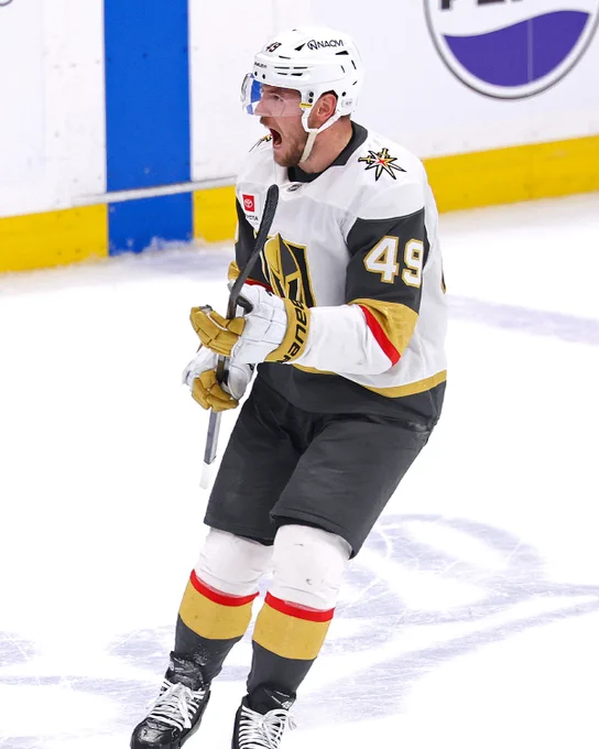 Photo of Ivan Barbashev in a Vegas Golden Knights uniform 