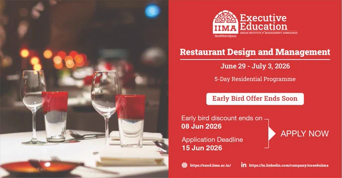 Restaurant Design and Management Programme by IIM Ahmedabad