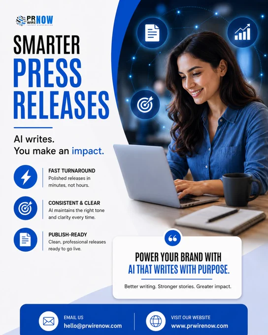 Free AI Press Release Generator | Create Professional PRs in Minutes – PRWireNOW