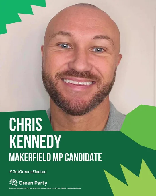 A picture of the new Makerfield MP Candidate Chris Kennedy 