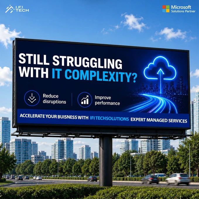 𝐒𝐭𝐢𝐥𝐥 𝐬𝐭𝐫𝐮𝐠𝐠𝐥𝐢𝐧𝐠 𝐰𝐢𝐭𝐡 𝐈𝐓 𝐜𝐨𝐦𝐩𝐥𝐞𝐱𝐢𝐭𝐲?
Managing modern IT environments shouldn’t slow your business down. Yet many organizations continue to face constant disruptions, performance issues, and operational inefficiencies due to complex and outdated IT systems.
Without the right strategy and expert support, IT complexity can impact productivity, increase downtime, and limit business growth.
At IFI Techsolutions Ltd., we help organizations simplify IT operations with expert managed services designed to improve performance, reduce disruptions, and accelerate digital transformation.
Let technology work for your business—not against it.
Learn More: - https://tinyurl.com/mtnc62aj
#ManagedServices #AzureExpertMSP #DigitalTransformation #CloudSolutions #MicrosoftSolutions #IFITechsolutions #CloudComputing #MicrosoftSolutionsPartner #cloudmanagedservices #azuremanageservices