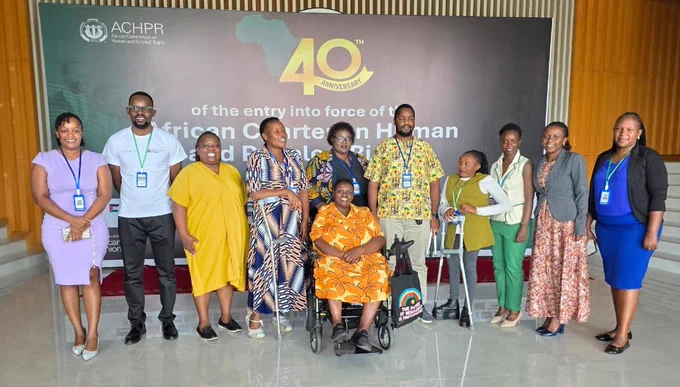 A group photo of delegates from OPDs to the 87th Ordinary Session of the African Commission on Human and Peoples’ Rights (ACHPR)