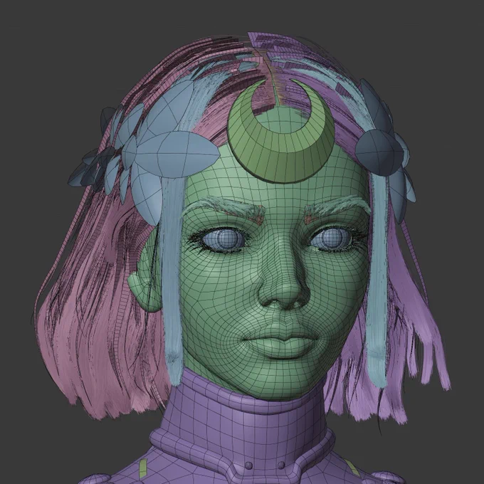 3d face model of melinöe