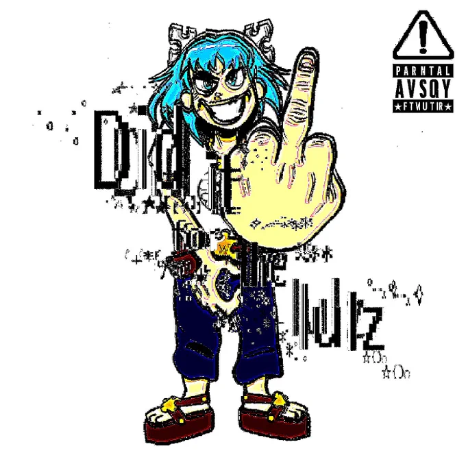 ilysm's "Did It For The Lulz" album cover. Art by ZachJada, edited by ilysm.