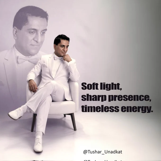 Soft light, 
sharp presence, 
timeless energy. ✨️

#ClassicPortrait #AllWhiteEverything #ElegantVibes #PhotoDump #tusharunadkat 