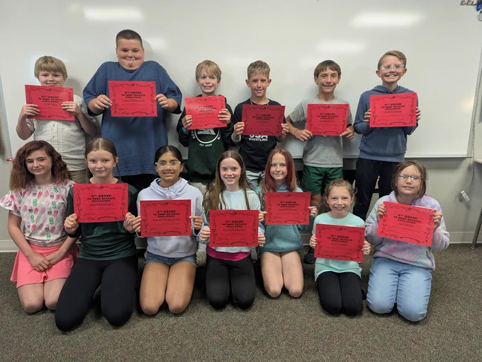 These students completed the 40 Book Challenge!