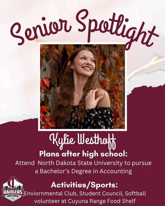 Class of 2026 senior spotlight Kylie Westhoff